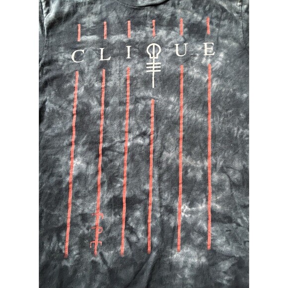 21 Twenty One Pilots Clique Men’s Black Tie Dye T Shirt Size M - Picture 2 of 6